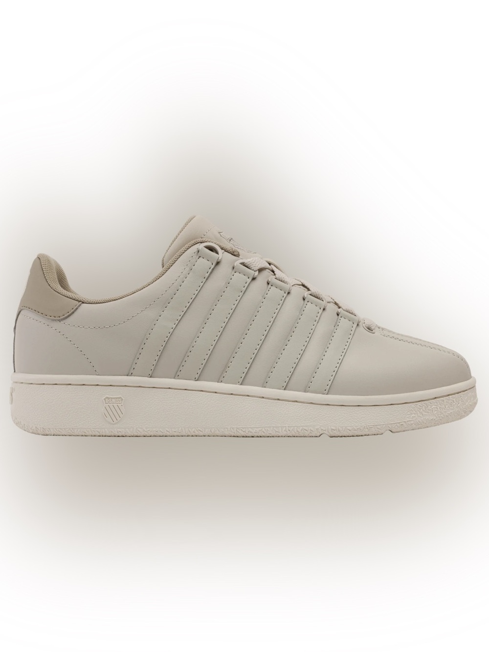 K-Swiss Men’s Leather Sneaker in Beige